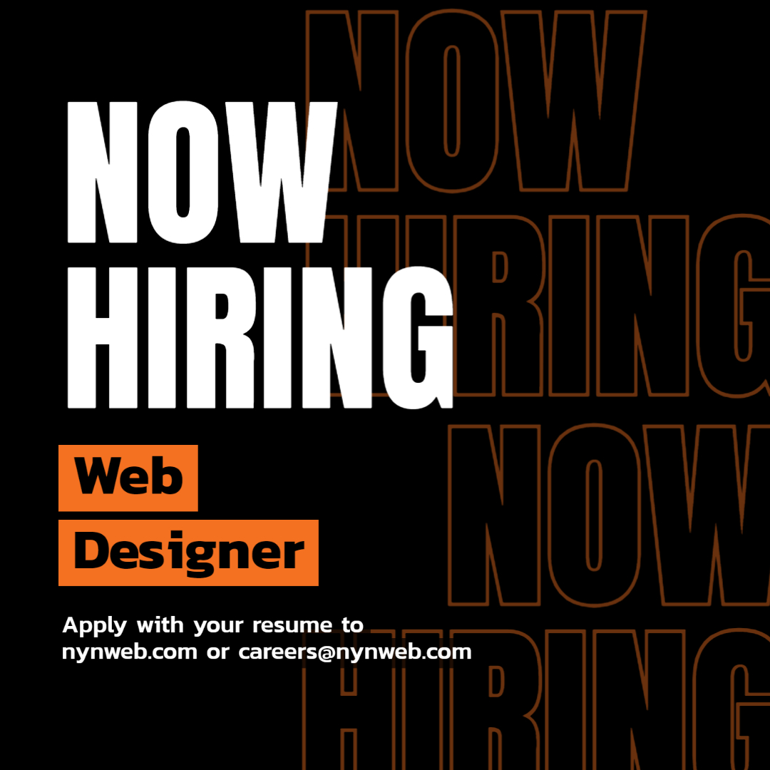 Now Hiring - Web Designer 