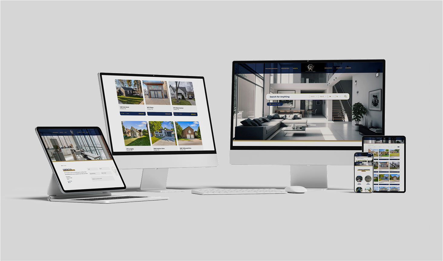 Capital Wealth Realty - Laptop, desktop, mobile, and tablet website display