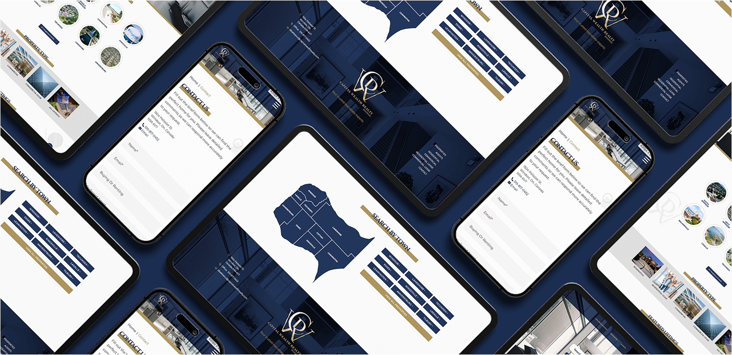 Capital Wealth Realty - Laptop, desktop, mobile, and tablet website display