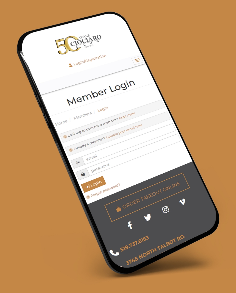Ciociaro Club Member Login
