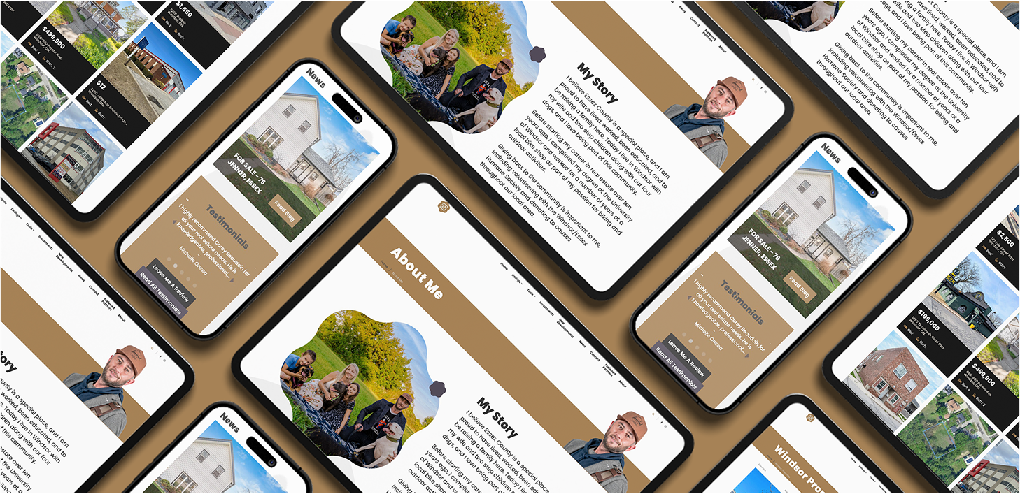 Corey Beaudoin Realty Co. Website on multiple devices