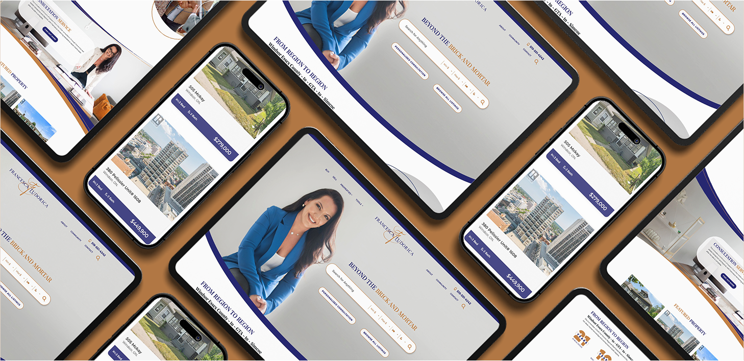 Francesca Tudorica website on multiple devices