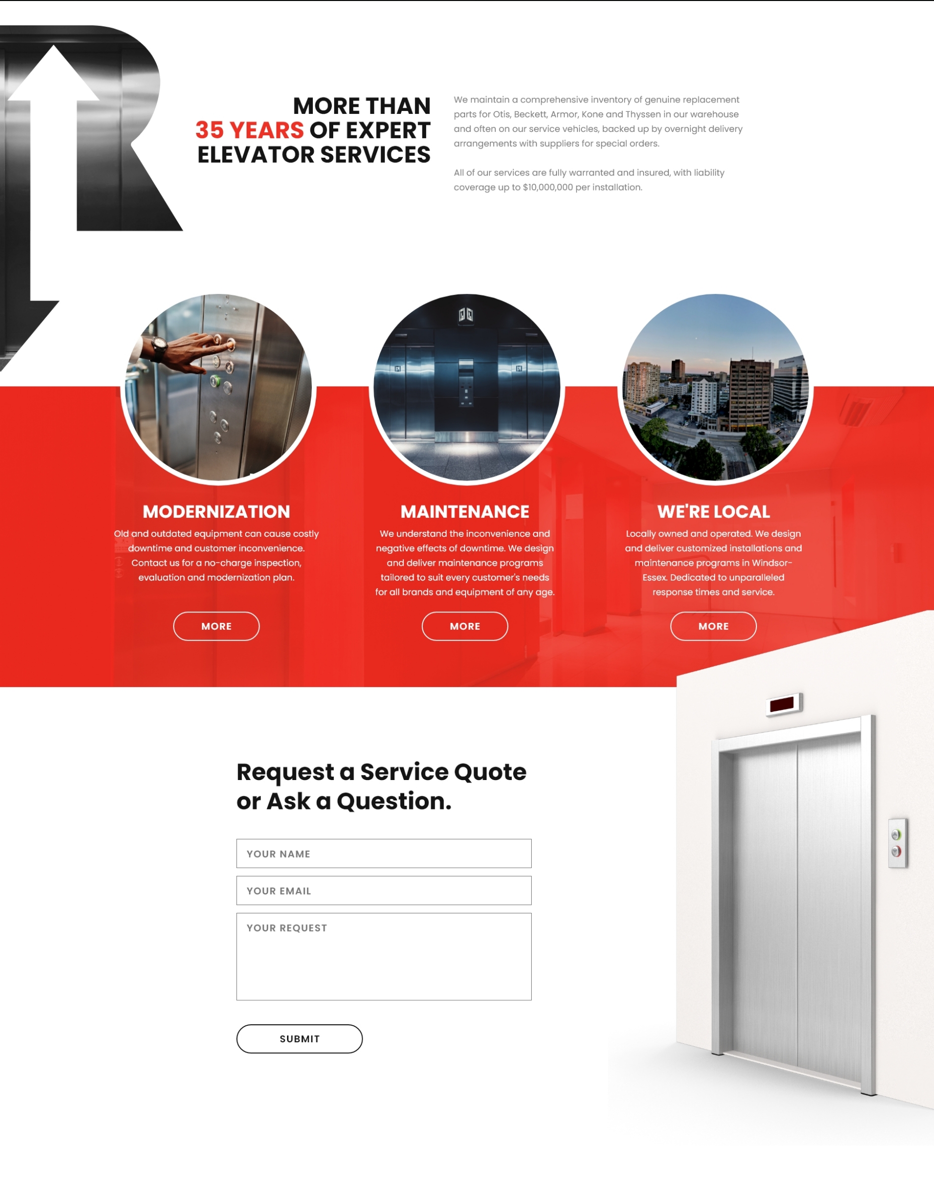 Riverside Elevators Homepage