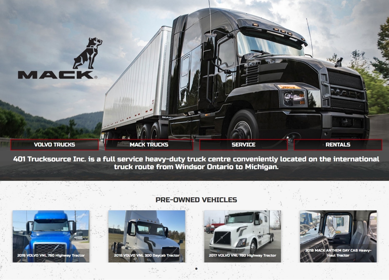 Trucksource homepage