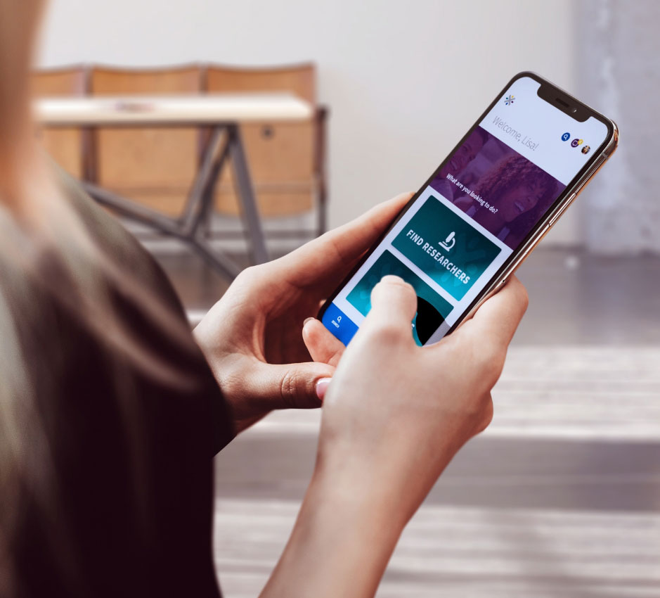 WE=SPARK app displayed on a mobile phone
