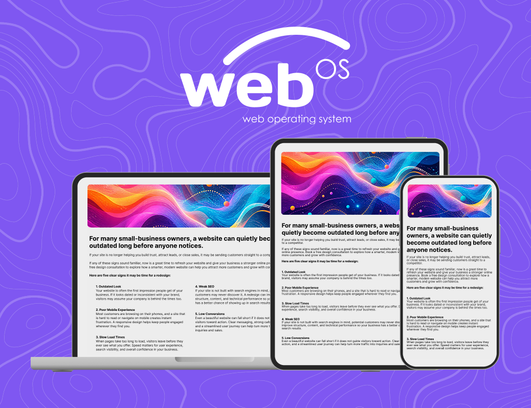 New webOS WYSIWYG